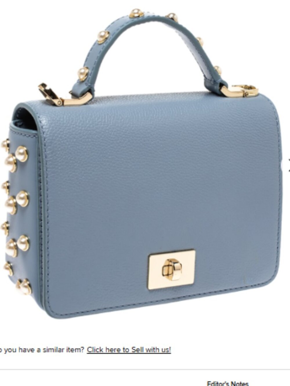Kate Spade Serrano Place Pearl Maisie Crossbody in blue pebbled leather